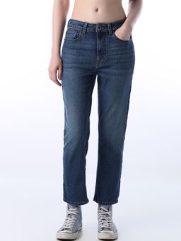 ONLY - Women Solid Straight Fit Blue Jeans