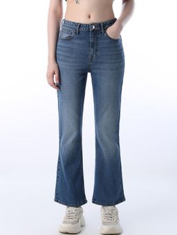 ONLY - Women Solid Flared Blue Jeans