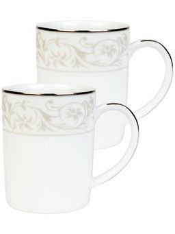 Dankotuwa - Porcelain Platinum Crafted Coffee Mugs 250 ml (Set of 2) (Shakira Platinum)