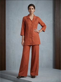 Autumnlane - Prisha Rust Cotton Co-Ord Set