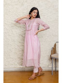 Tatwa Designs - Pink Cyprus Kurta (Set of 3)