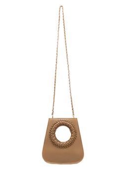 HIE - Amelia Soft Mouse Beige Sling Bag with Detachable Strap
