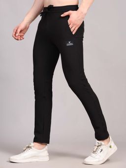 Dpassion - Black Regular Fit Running Trackpant