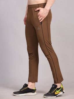 Dpassion - Brown Regular Fit Running Trackpant
