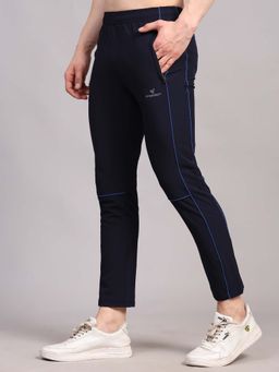 Dpassion - Navy Blue Regular Fit Running Trackpant