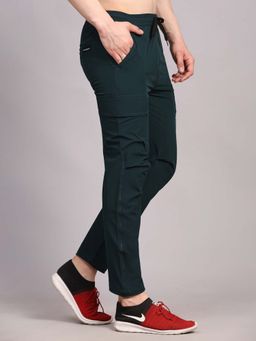 Dpassion - Teal Regular Fit Running Trackpant