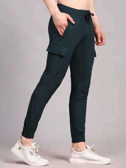 Dpassion - Teal Cargo Style Pocket Joggers