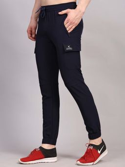 Dpassion - Navy Blue Cargo Style Pocket Joggers