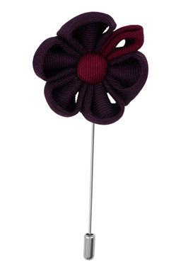 The Tie Hub - Gazania Purple Flower Lapel Pin