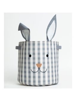 Kiyo Miyo - Grey Rabbit Round Storage Bin