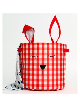 Kiyo Miyo - Red Rabbit Round Storage Bin