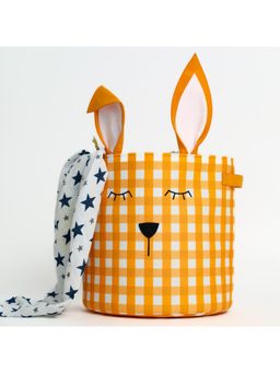 Kiyo Miyo - Orange Rabbit Round Storage Bin