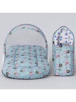 StarAndDaisy - Blue Uonibaby by 2-in-1 Baby Sleeping Bag with Mosquito Net