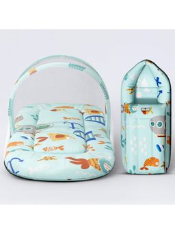 StarAndDaisy - Aqua 2-in-1 Baby Sleeping Bag with Mosquito Net