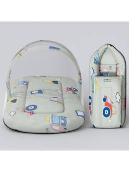 StarAndDaisy - Grey 2-in-1 Baby Sleeping Bag with Mosquito Net