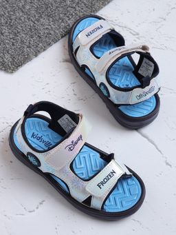 Kidsville - Official Frozen Printed Sandals for Kids Girls - Blue