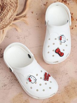 Kidsville - Official Hello Kitty Printed Off White Clogs for Girls
