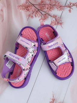 Kidsville - Official Hello Kitty Printed Sandals for Girls - Purple