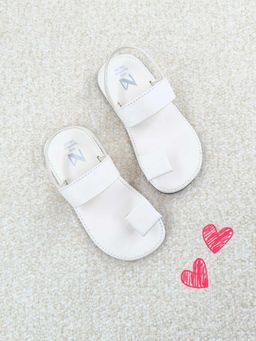 The Madras Trunk - Kids Unisex Sandals Slip-On-White
