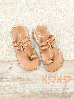 The Madras Trunk - Kids Unisex Sandals Slip-On-Tan