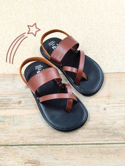 The Madras Trunk - Kids Unisex Sandals Slip-On-Brown