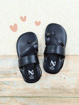 The Madras Trunk - Kids Unisex Sandals Slip-On-Black