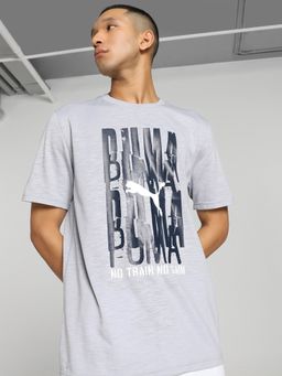 Puma - MEN’S GRAPHIC EMBLEM Men Grey T-Shirt