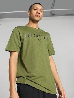Puma - MEN’S GRAPHIC SLOGAN Q1 Men Green T-Shirt