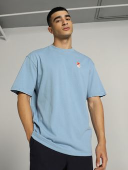 Puma - DOWNTOWN 180 Logo Unisex Blue T-Shirt