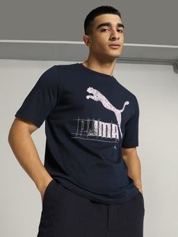 Puma - ND LOVE Graphic Men Navy Blue T-Shirt