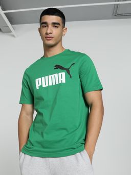 Puma - Essentials 2 Col Logo Men Green T-Shirt