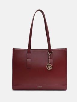 Kazo - Maroon Horizon Holdall Solid Handbag (L)