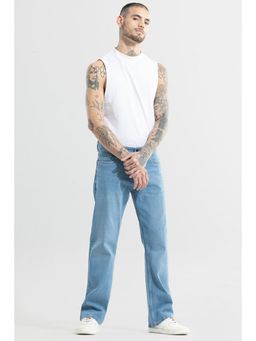 Snitch - Dazzle Ocean Blue Straight Jeans
