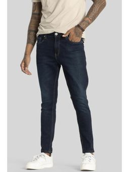 Snitch - Electric Navy Blue Plain Skinny Fit Jeans