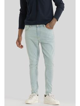 Snitch - Electric Light Blue Plain Skinny Fit Jeans