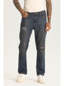 Snitch - Grey Distressed Comfort Fit Jeans