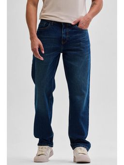 Snitch - Navy Blue Relaxed Fit Jeans