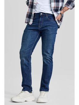 Snitch - Dark Blue Tapered Fit Jeans