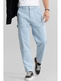 Snitch - Zyaire Ice Blue Baggy Fit Jeans