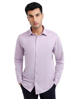 Raymond - Medium Purple Pure Cotton Slim Fit Shirt