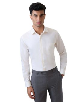Raymond - Cream Pure Cotton Contemporary Shirt