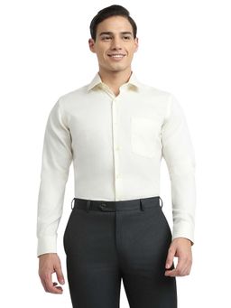 Raymond - Yellow Pure Cotton Full Sleeves Shirt