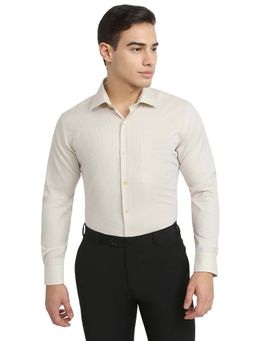 Raymond - Beige Pure Cotton Contemporary Shirt