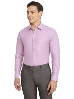 Raymond - Purple Pure Cotton Full Sleeves Shirt
