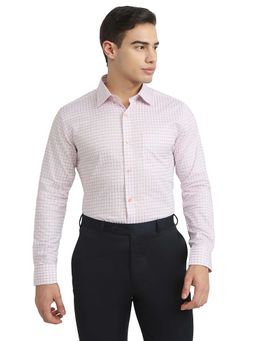 Raymond - Red Checks Cotton Contemporary Shirt