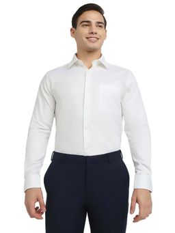 Raymond - White Cotton Contemporary Shirt