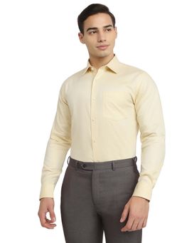 Raymond - Yellow Cotton Contemporary Shirt