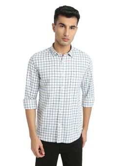 Parx - White Pure Cotton Slim Fit Shirt