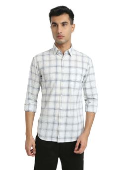 Parx - White Pure Cotton Slim Fit Shirt