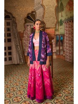 PRIYANKA RAAJIV - Chakori Purple Patchwork Jacket